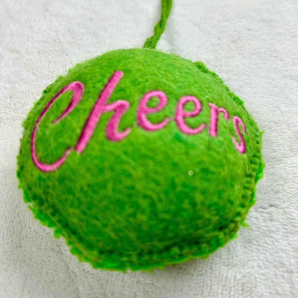Christmas World Market Ornament Smiley Face Cheers New